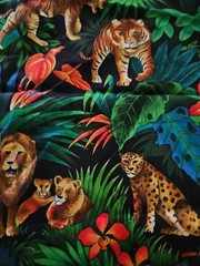 Lot Of 10 Pieces Of Kids Themed Cotton Quilting Fabrics Some Vintage Mixed Sizes