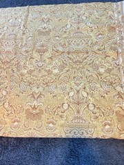 Brunschwig Fils Fabric 10 Yds Jacobean Ornate Baroque Floral Gold Accents 1996