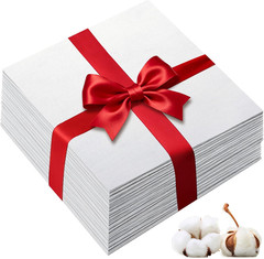 100PCS 10×10 Inch White Cotton Fabric Squares Precut for Quilting Patchwork DIY