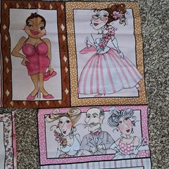 Senior Prom Loralie Harris Designs Fancy Formal Wear Caricature Ball Gown CUT
