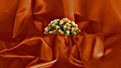 MDS Charmeuse Sateen Fabric 10 Yards 44″ Wide Brunt Orange