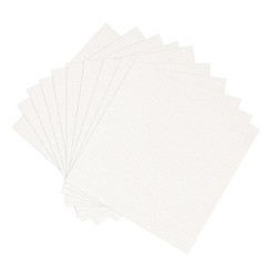 10 PCS Cotton Embroidery Fabric PreCut Squares Natural Color 20×20 Inch