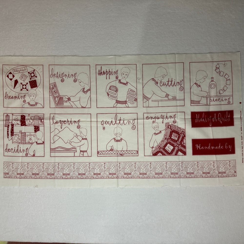 Making A Quilt Moda Quilting Panel Cotton Fabric Craft Material 23″ x 44″ #101