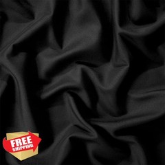 Sewdudely Microfiber Fabric Black 56″ 3 Yards