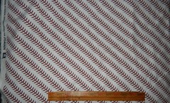 baseball stitches cotton fabric white red sports ball major little league BTY