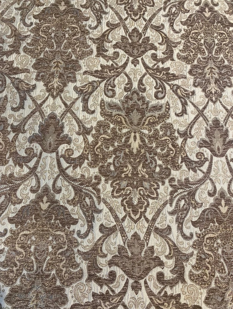 Desert damask Chenille Drapery Upholstery fabric by the yard 57″ Wide