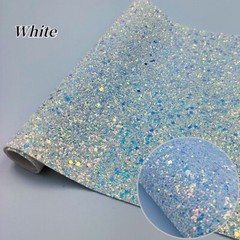 20x30cm Glitter Synthetic Leather Sequin Fabric Sheet for Bow Handmade Bag Craft