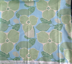 Amy Butler Fabric Midwest Modern Optic Blossom Pastel Green, Blue Lg Floral 2.33