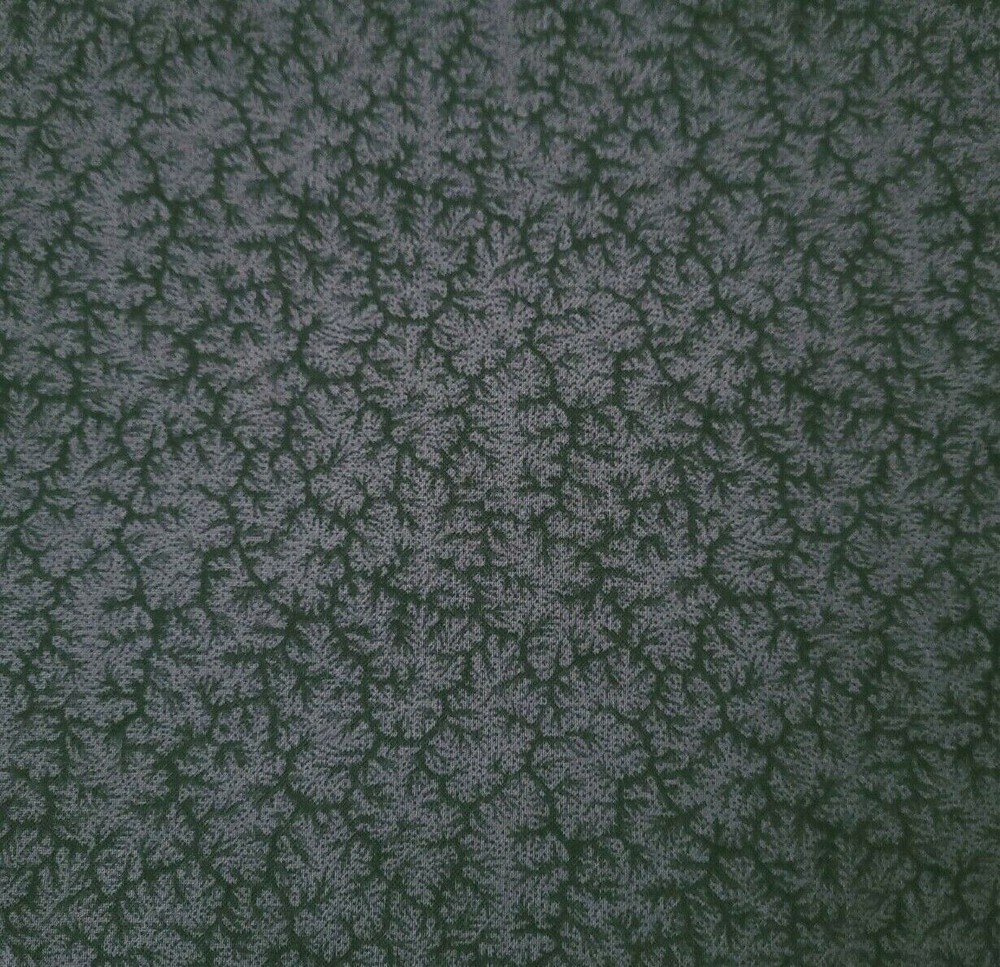 Prickly Vine Print BTY Unbranded Black and Charcoal Gray Tonal Blender