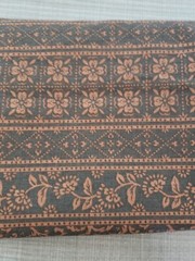 Western Textile Crafted w/ Pride in the USA Canvas Like Fabric Brown 32 x 54″