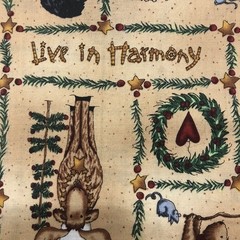 Frosty Friends Teresa Kogut Northern Christmas Cotton Fabric 1/2 Yd 18″ x 45”