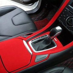 DIY Stretch Car Interior Craft Self Adhesive Faux Suede Fabric Wrap Film Sticker