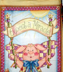 WHEN PIGS FLY EXPECT A MIRACLE PANEL FROM AVLYN – 100% COTTON FABRIC