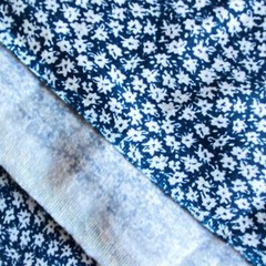BTY Micro Print Apparel Fabric Dark Teal Cotton Fiber