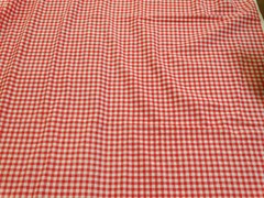 Gingham Print Fabric Coral Pink 3 YDS 58″ X 108″