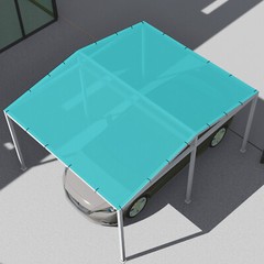 8 FT Turquoise Fabric Roll Sunwind Screen UV Block Shade Cloth patio Yard