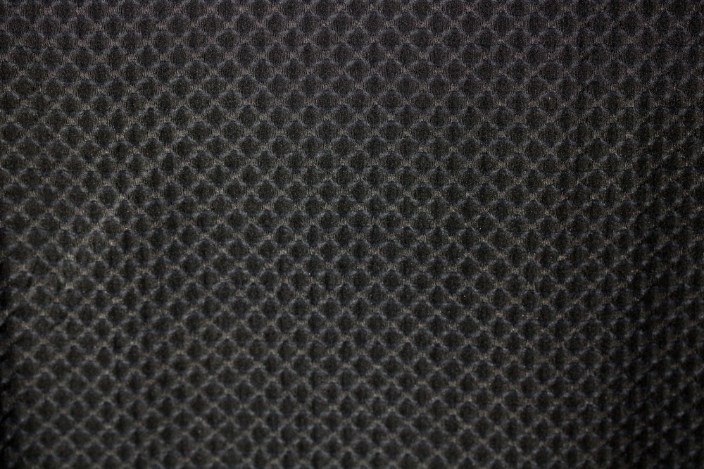 FABRIC ATHLETIC SPORT DIAMOND 3D 4 WAY SPANDEX BLACK 60″ WIDE BY THE YARD
