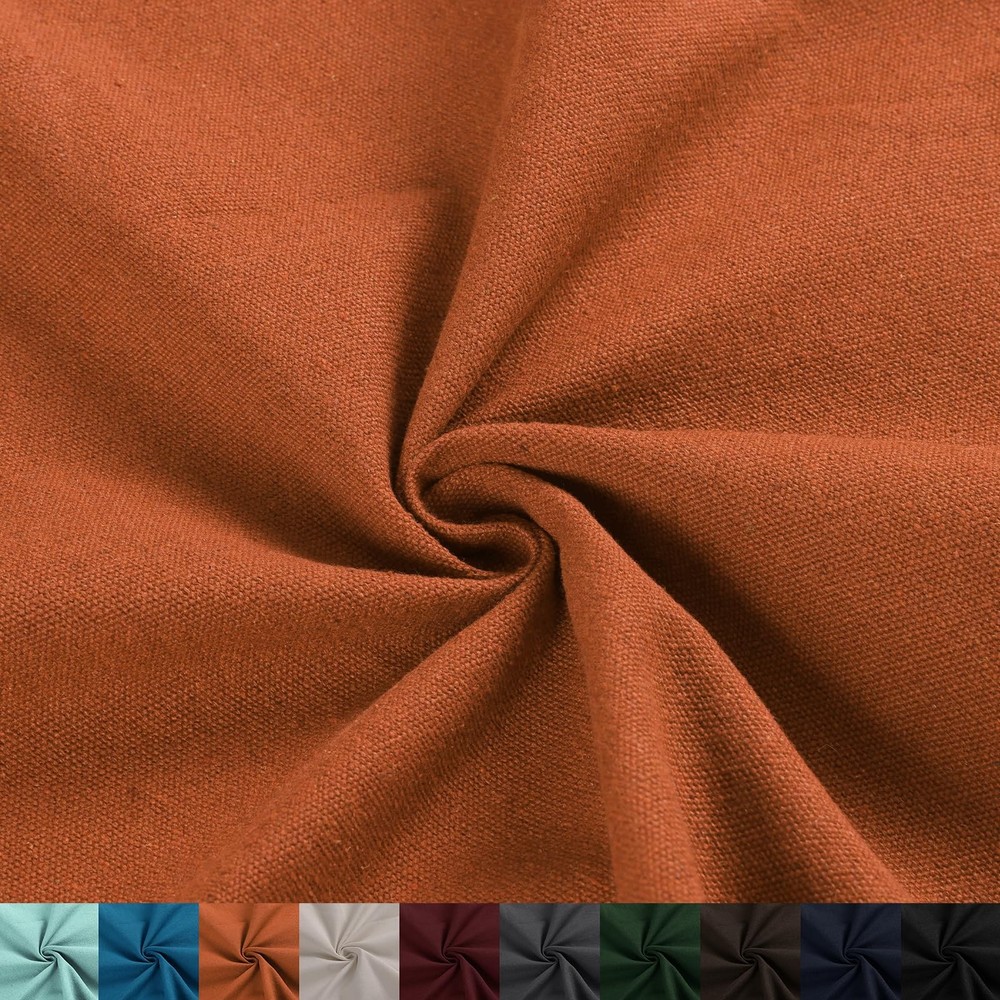Krychiler Poly Cotton Canvas Fabric by The Yard, 12OZ Heavyweight Durable Can…