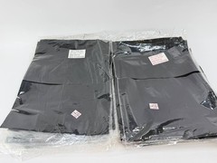 Lot of 27 New 100% Pure Silk Habotai Squares Black 8mm Mixed Sizes Hong Kong