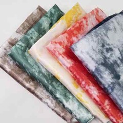 58” Wide By Yard Tie Dyed Satin Scarf Kimono Material Fabric Charmeuse Satin