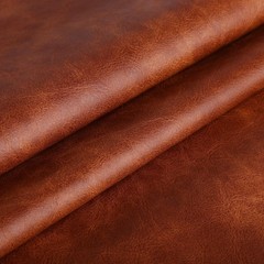 Faux Leather Upholstery Fabric 36×54 Waterproof Distressed Bark Brown 1.2mm