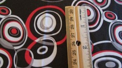 LARGE piece!Circle pattern faric Stretchy knit synthetic fiber 1.97 x 1.72 yards