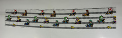 Mario Kart Fabric Square / Loose Extra Piece (42″ x 7″) Quilt Single