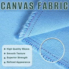 10oz Heavy Duty Cotton Canvas Fabric 60″ x 80″, Thick Cotton Duck Cloth for P…