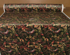 Curtain Upholstery Velvet Fabric “Pheasant Forest” Soft Furnishing Cushion Use