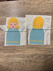 Vintage Angel Cut And Sew Fabric Panel 10.5 Inches