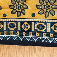 KANGA East African Fabric Material 42″ x 54″ Swahili Blessing Proverb Sunflag