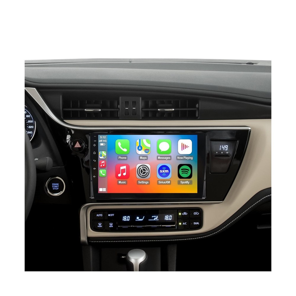 QLED Radio for Toyota Corolla 2017 2018 2019 Upgrade,Touch Screen Stereo Repl…