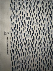 3 Y KATE LOUDOUN-SHAND Dabs in Eve Blue 100% Belgian Linen Fabric