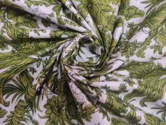 25 Yards Fabric Indian White Floral Hand Printed Cotton Fabric Sewing Fabrics