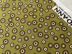 Cotton Fabric Polka Dots Green By Jo Ann 42”x 37” 508