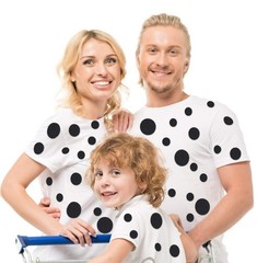 256pcs Black Felt Circles Self-Adhesive Felt Stickers Dalmatian Imitation Dots