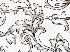 Fabric by the meter and tablecloths | Ramage pattern 3 variants grey red gold | 100% cotton