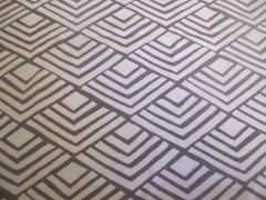 Better Homes & Gardens Cotton Fabric Geometric Fan Gray White Print 2yd x 44