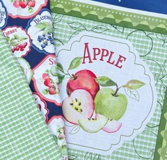 Farmer’s Market Repeating Border Stripe 6278MU By half yd cont cuts