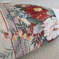 RALPH LAUREN VTG. FABRIC 10.4 YDS. SIMILAR TO DYLAN’S GROVE FLORAL/STRIPE