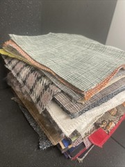 Fabric Samples Square Jab, Chivasso, Carlucci Lot of 90 PC Multi Color Design