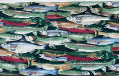 Vintage Fabric Traditions – 1993 – Fish – 1 Yard x 44″ 100% Cotton