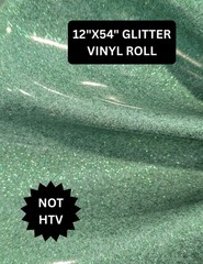 Teal Glitter faux leather vinyl 12″ x 54″ roll sewing embroidery purses crafting
