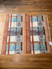 Vintage Abstract Interior Decor Fabric Earth Tone TexoPrint Netherlands 1 1/3 Yd