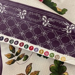 Matters of the Heart Kaye England Floral Striped Cotton Fabric 110” x 43”