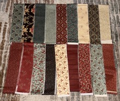 Moda Fabric Set Of 18 Jelly Roll 2-1/2″ x 44″ Strips, 100% Cotton Fabric
