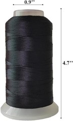 Bonded Thread Heavy Duty Upholstery Polyester Sewing 1 White and 1 Black