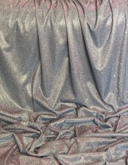 BTY Iridescent Lurex Glitter 4Way Stretch Fabric – Silver, Pink/Blue Color Shift
