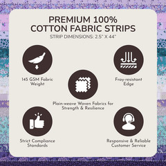 ‘S Twirlie Roll 40 Precut Quilting Fabric Strips for Quilting Supplies, Crafting