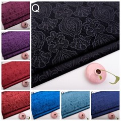 1M Velvet Fabric Embossed Floral Soft Velour Material Home Upholstery Backdrop